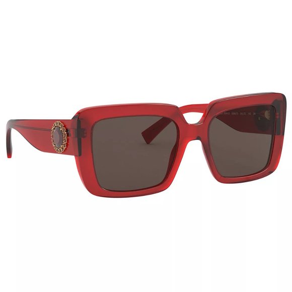 Versace Accessories - Versace VOD 4384-B Sunglasses TRANSPARENT RED/BROWN